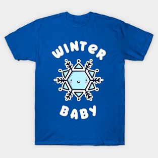 Winter Baby - Kawaii Winter Snowflake T-Shirt